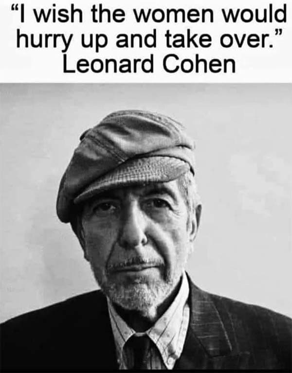 Leonard Cohen quote
